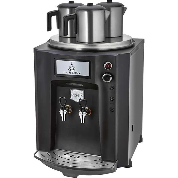 Remta Premium Siyah Çay Makinesi (Otomatik Su Almalı) ürün görseli 1