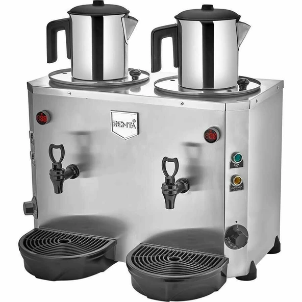 Remta Jumbo Çift Kazanlı Çay Makinesi 9+9 Litre ürün görseli 1