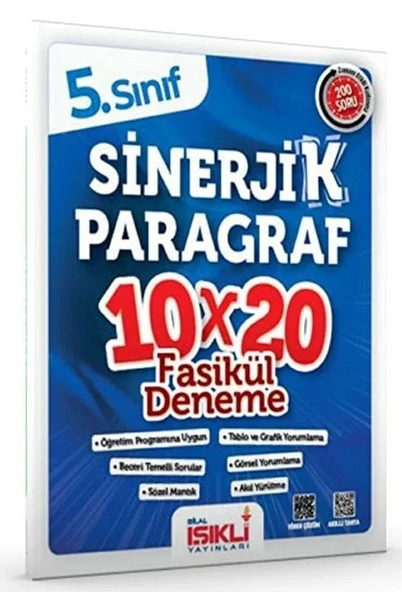 Bilal Işıklı 5. Sınıf Sinerjik Paragraf 10x20 Deneme Bilal Işıklı Yayınları ürün görseli 1