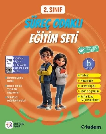 Tudem 2. Sınıf Süreç Odaklı Eğitim Seti Tudem Yayınları ürün görseli 1
