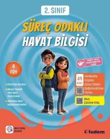 Tudem 2. Sınıf Süreç Odaklı Hayat Bilgisi Tudem Yayınları ürün görseli 1