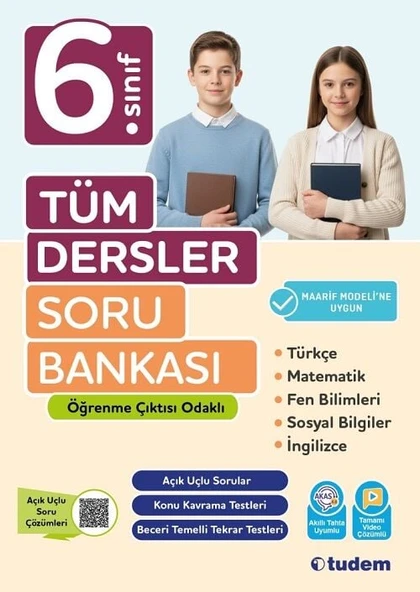 Tudem 6. Sınıf Tüm Dersler Soru Bankası Tudem Yayınları ürün görseli 1
