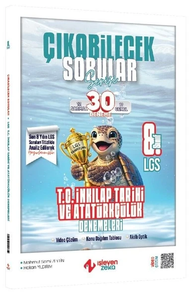 İşleyen Zeka 8. Sınıf LGS TC İnkılap Tarihi ve Atatürkçülük Çıkabilecek Sorular 30 Deneme İşleyen Zeka Yayınları ürün görseli 1