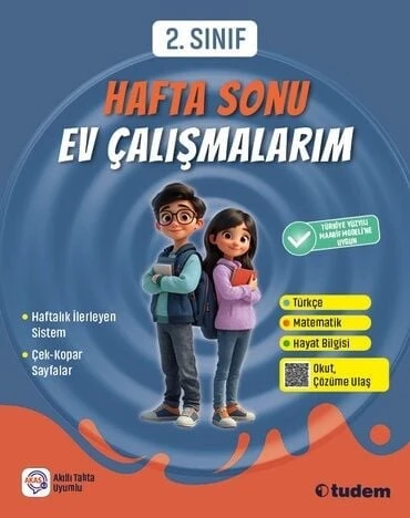 Tudem 2. Sınıf Hafta Sonu Ev Çalışmalarım Tudem Yayınları ürün görseli 1