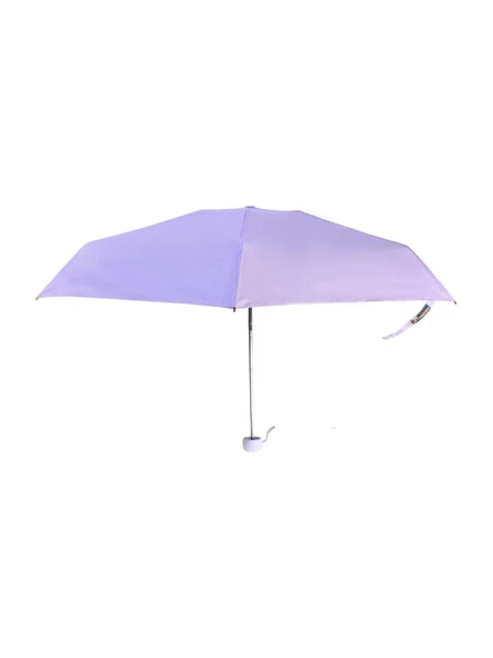 6 Telli Mini Cepboy Kapsullü Şemsiye -Lila - Resim 4