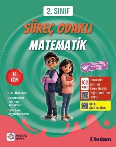 Tudem 2. Sınıf Süreç Odaklı Matematik Tudem Yayınları ürün görseli 1