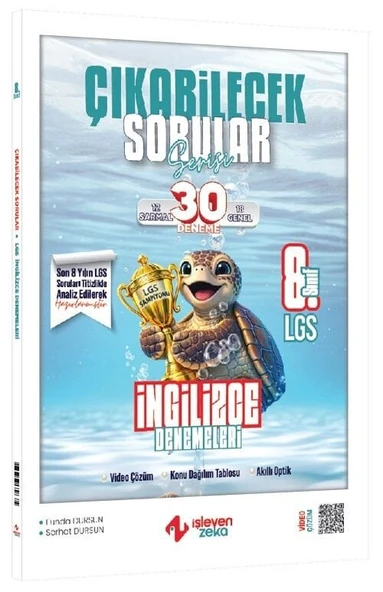 İşleyen Zeka 8. Sınıf LGS İngilizce Çıkabilecek Sorular 30 Deneme İşleyen Zeka Yayınları ürün görseli 1