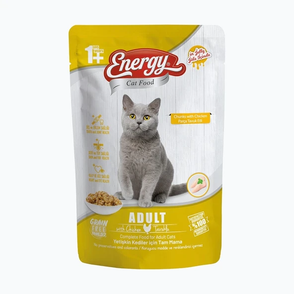 Energy Tavuklu Yetişkin Yaş Kedi Maması - 85 g ürün görseli 1