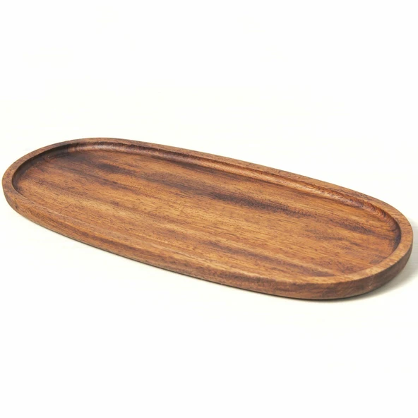 İreko Oval Sunum Tahtası 38*16 Cm ürün görseli 1