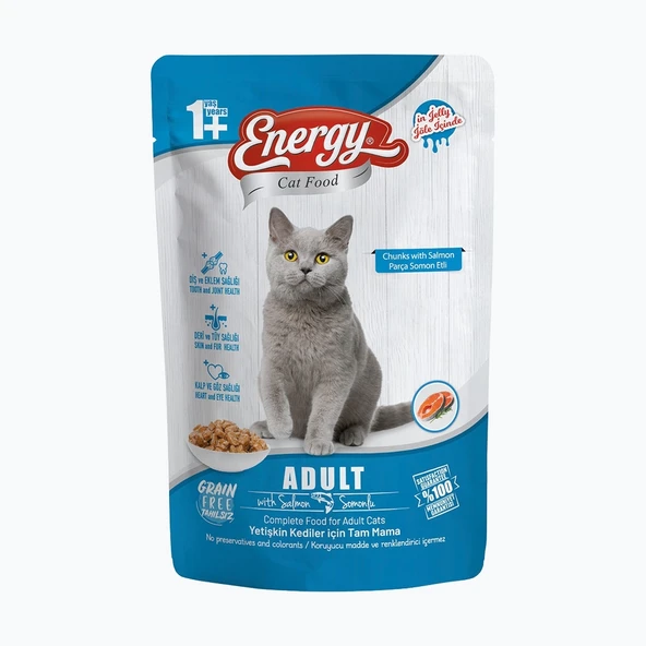 Energy Somonlu Yetişkin Yaş Kedi Maması - 85 g ürün görseli 1