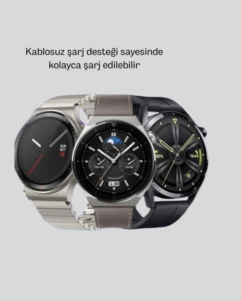 Kablosuz Şarjlı Bluetooth Görüşmeli Akıllı Saat – Android & İos Uyumlu - Resim 5