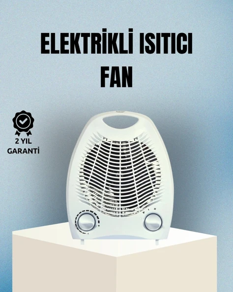 Fanlı Elektrikli Isıtıcı – 3 Kademeli Isı Ayarı Ve Güvenli Kullanım ürün görseli 1