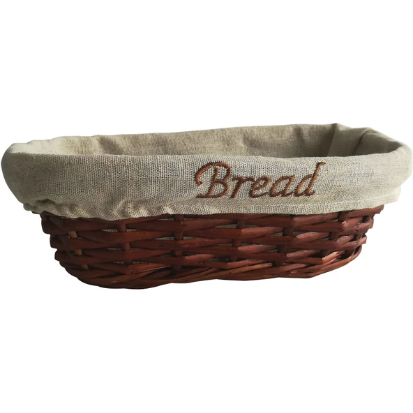 Hasır Bezli Oval Ekmek Sepeti 25*12 Cm ürün görseli 1