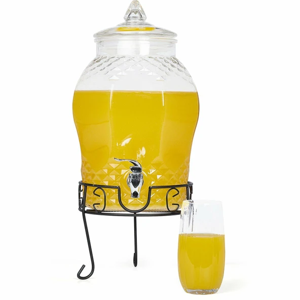 Cam Şerbetlik Musluklu 8 Litre ürün görseli 1