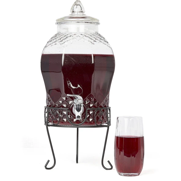 Cam Şerbetlik Musluklu 6 Litre ürün görseli 1
