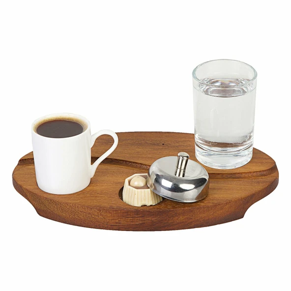 Ahşap Türk Kahve Sunum Seti 23*14 Cm ürün görseli 1