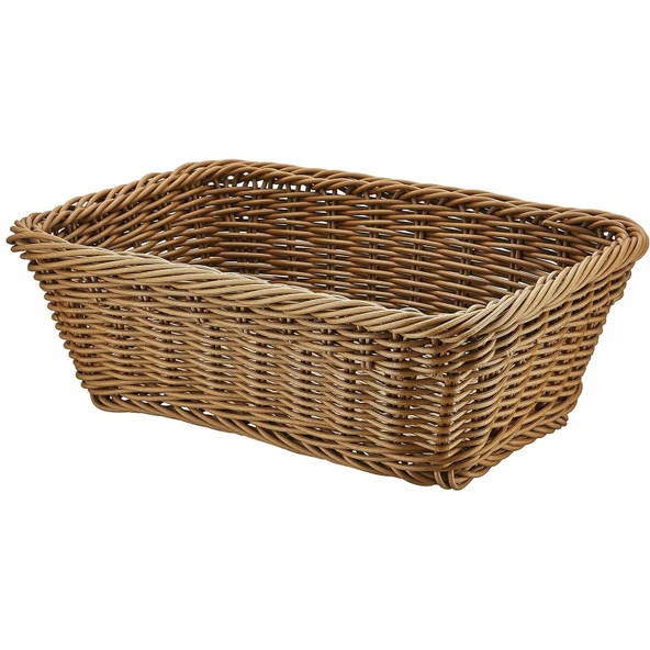 Plastik Dikdörtgen Ekmek Sepeti 22*16 Cm ürün görseli 1