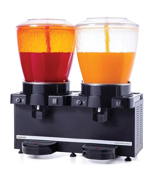SAMIXIR Panoramik 22 Twin Fıskiyeli Soğuk İçecek Dispenseri 22+22 Litre ürün görseli 1