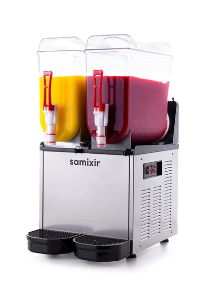 SAMIXIR Slush Twin Meyve Suyu Dispenseri 12+12 Litre ürün görseli 1