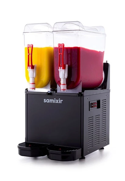 SAMIXIR Slush Twin Meyve Suyu Dispenseri 12+12 Litre ürün görseli 1