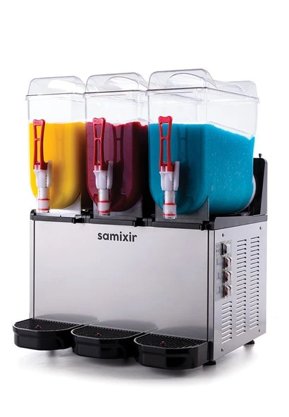 SAMIXIR Slush Triple Meyve Suyu Dispenseri 12+12+12 Litre ürün görseli 1