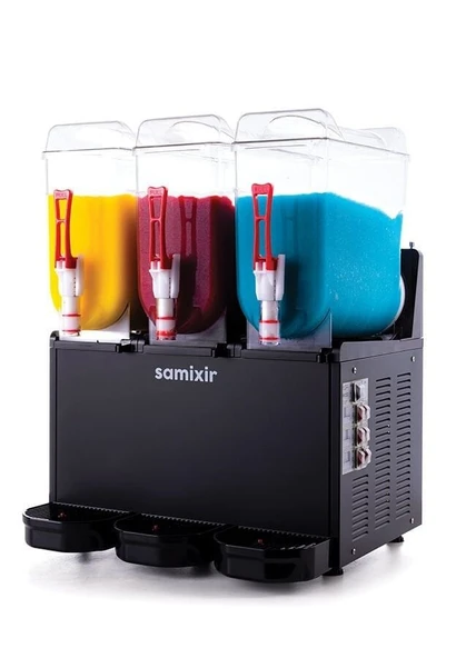 SAMIXIR Slush Triple Meyve Suyu Dispenseri 12+12+12 Litre ürün görseli 1