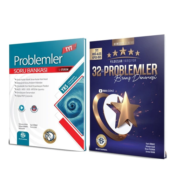 Bilgi Sarmal Problemler Soru Bankası ve Yıldızlar Deneme Seti 2 Kitap ürün görseli 1