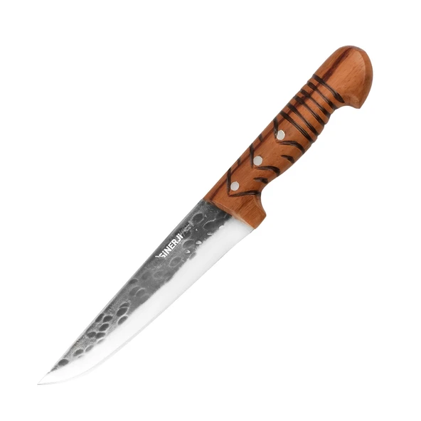 Wooden Saplı Dövme Kasap Bıçağı 18,5 Cm ürün görseli 1