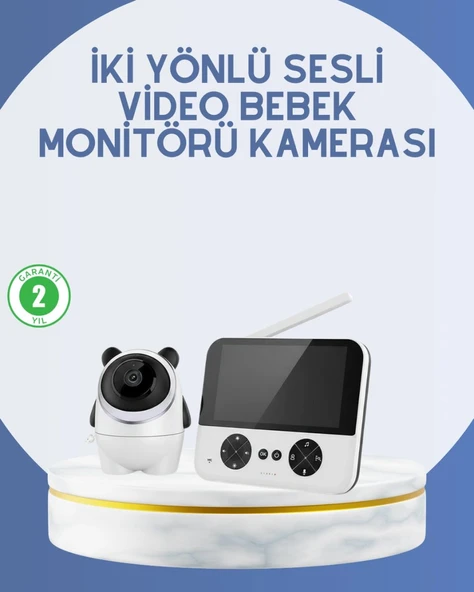 Kablosuz Bebek Monitörü 720p Görüntü Ve Geniş Ekran ürün görseli 1