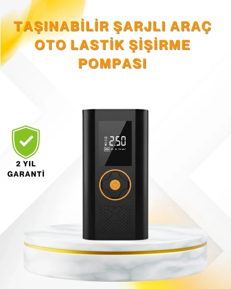 Dijital Göstergeli Taşınabilir H.a Kompresörü Güçlü Şişirme Performansı ürün görseli 1