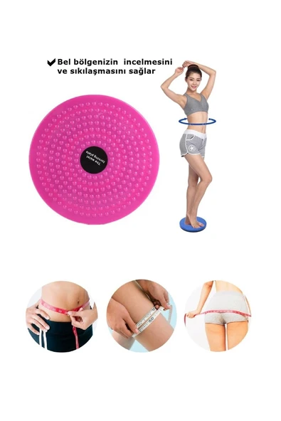 Bel Karın Yağ Yakma ve Selülit Giderme Tüm Vücut Form Tutma Evde Spor Aleti Dönen Twister Disc ürün görseli 1