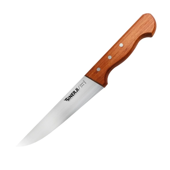 Wooden Gül Saplı Kasap Bıçağı 16,5 Cm ürün görseli 1
