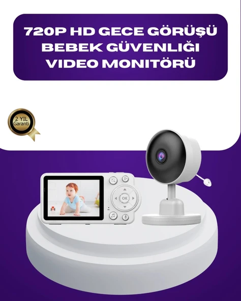 2.8 İnç Ekranlı Bebek Kamerası Gece Görüşlü Ve Sesli İletişim ürün görseli 1