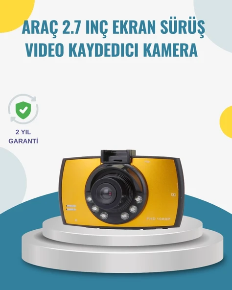 Araç İçi Hd Dvr Kamera G Sensor Ve Hareket Algılama Özellikli ürün görseli 1