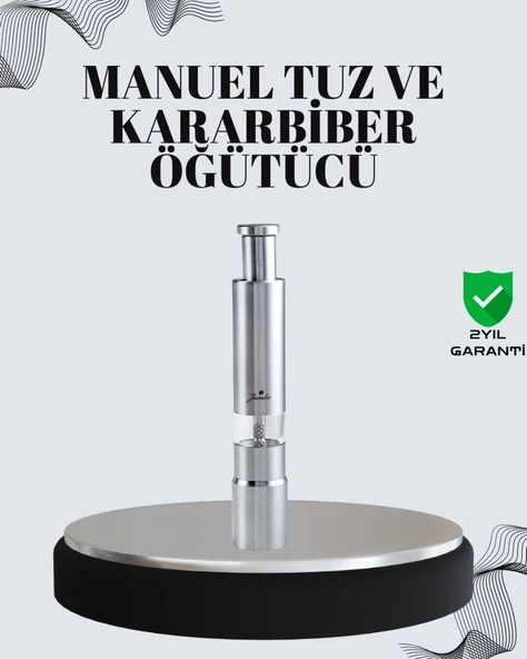 Tuz Ve Kararbiber Öğütücü - Şeffaf Akrilik Hazne ürün görseli 1