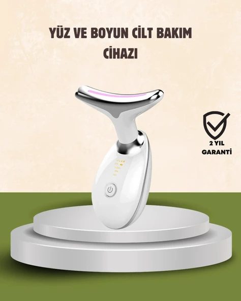 Cilt Yenileyici Şarjlı Güzellik Aleti – Pozitif/negatif İyon, Titreşimli Masaj Ve Kırmızı-m.i-yeşil Işıkla ürün görseli 1