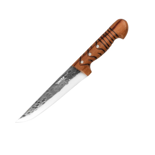 Wooden Saplı Dövme Kasap Bıçağı 16,5 Cm ürün görseli 1