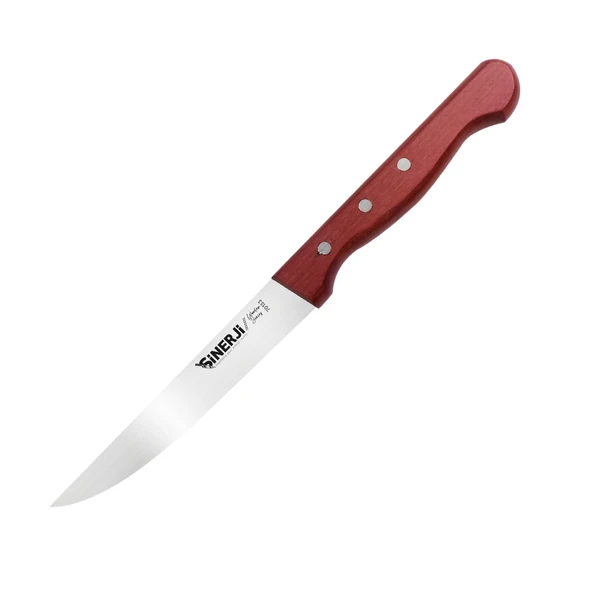 Wooden Gül Daplı Düz Sebze Bıçağı 12 cm ürün görseli 1