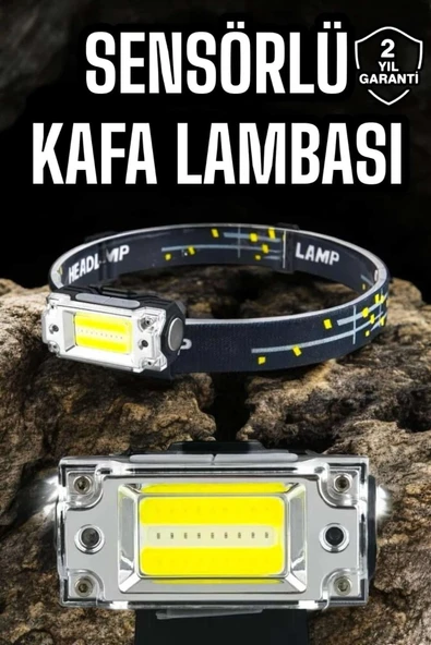Kafa Lambası Led Fener Pratik Taşınabilir Ayarlanabilir Usb Şarjlı ürün görseli 1