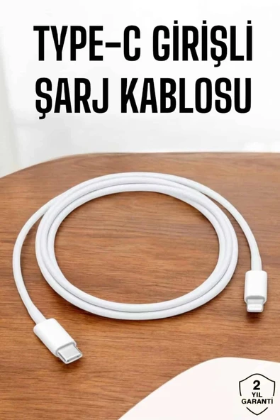 Iphone İos Uyumlu Hızlı Şarj Kablosu Type C To Lightning 12 13 14 15 Pro Max ürün görseli 1