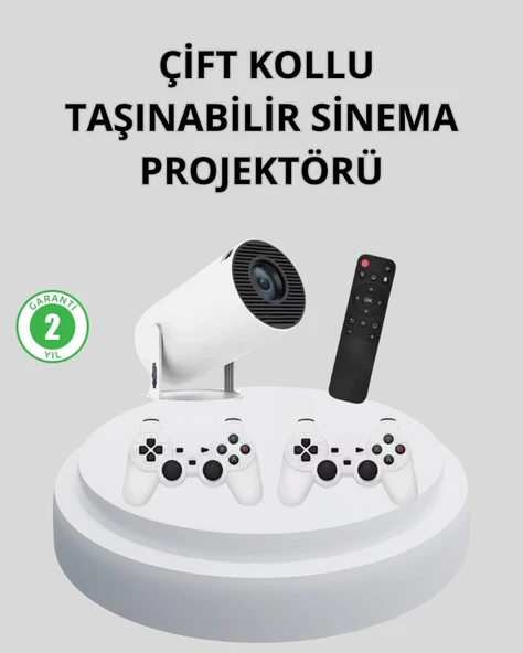 Wi-fi 6 Ve Bluetooth 5.0 Destekli 4k Akıllı Projeksiyon Cihazı ürün görseli 1