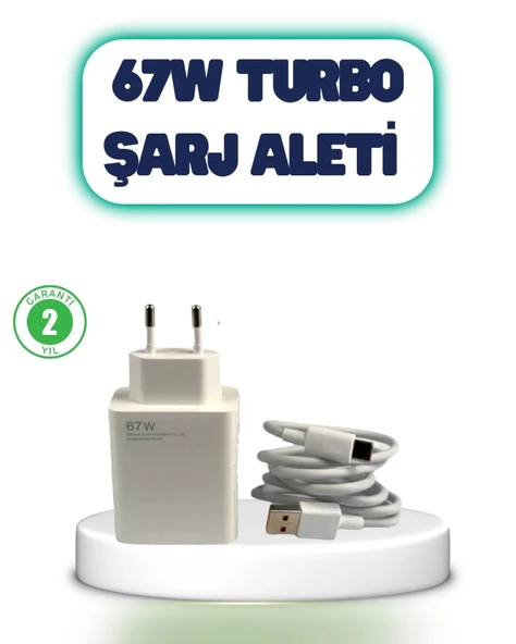 67 Watt Hızlı Şarj Aleti Poco F2 F3 F4 Uyumlu ürün görseli 1