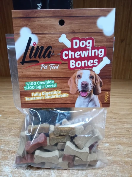 Lina %100 Sığır Derisi Köpek Ödülü 500 Gram ürün görseli 1