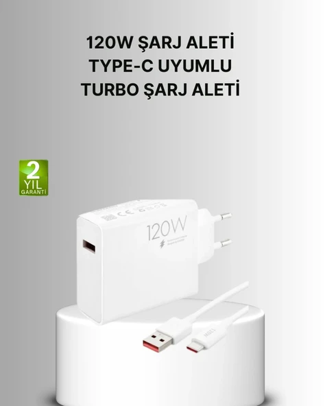 120w Mi Turbo Akıllı Tanıma Çipli Hızlı Şarj Cihazı Taşınabilir Ve Dayanıklı ürün görseli 1