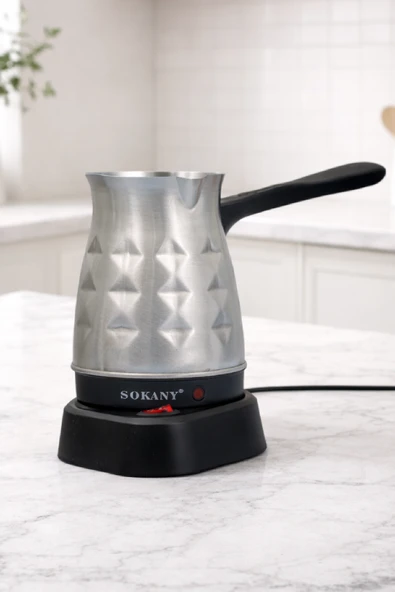 Sokany Elektrikli Türk Kahvesi Cezvesi 800W 5 Fincan Kapasiteli SK-213 ürün görseli 1