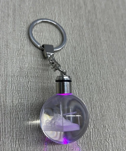 Ledli Sultanahmet Tasarımı Kristal Anahtarlık Alk3804 ürün görseli 1