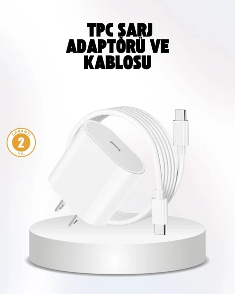 İphone Ve İpad Uyumlu 20w Güvenli Usb-c Hızlı Şarj Adaptörü ürün görseli 1