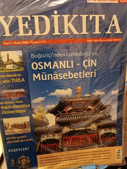 YEDİKITA Dergisi Ocak 2009 Sayı 5 Osmanlı Çin Münasebetleri Boğaziçi'nden Uzakdoğu'ya - Poster hediyeli ürün görseli 1