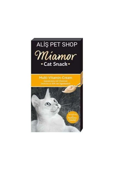 Miamor Cream Multi Vitamin Kedi Ödülü 6x15 Gram ürün görseli 1