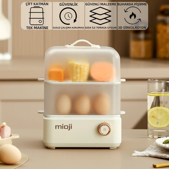 Mioji EG8B 500W Yumurta ve Çok Amaçlı Buharlı Pişirici ürün görseli 1